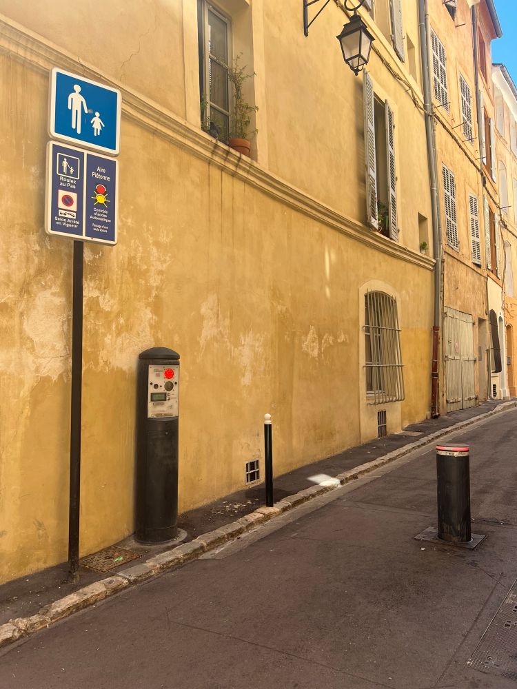Street with bollard  