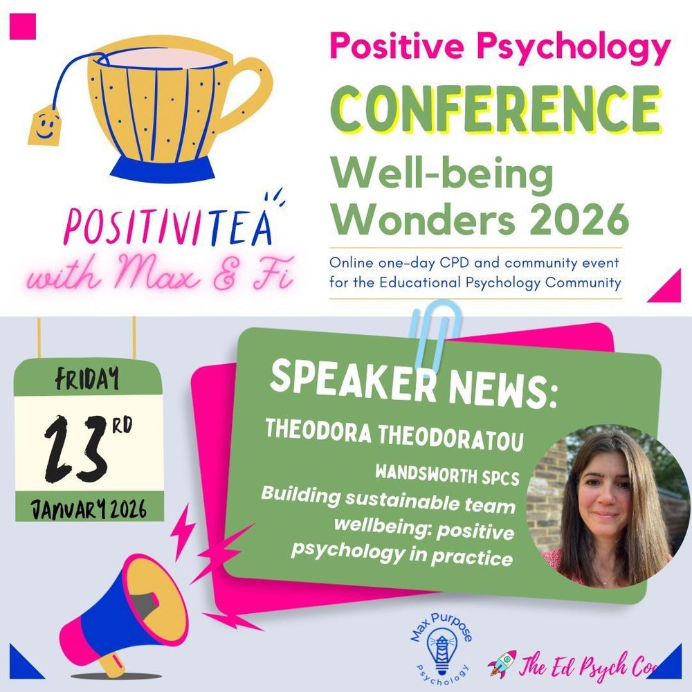 Theodora Theodoratou: Building sustainable team wellbeing: positive psychology in practice 
