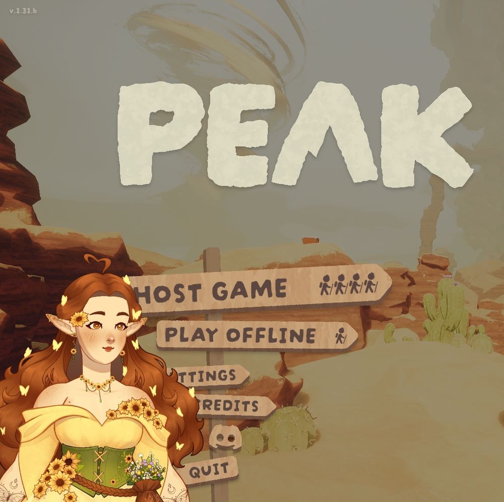 chloe in front of the peak main menu