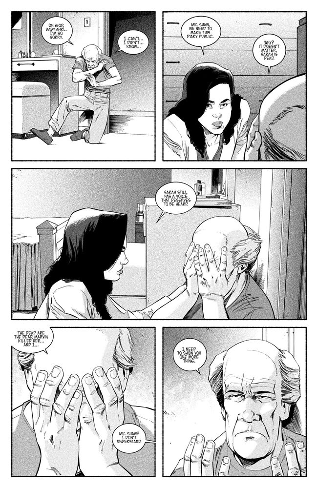 A page from WHO KILLED SARAH SHAW. 