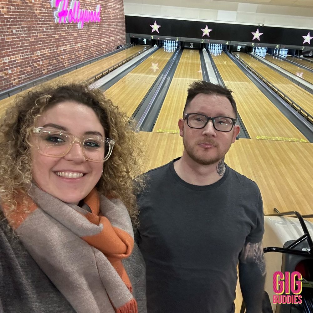 Jess and Tom bowling.