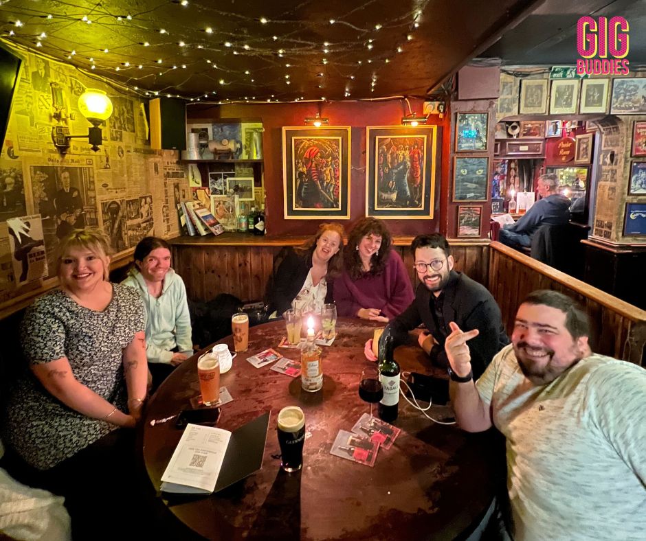 Brighton Gig Buddies at the pub.