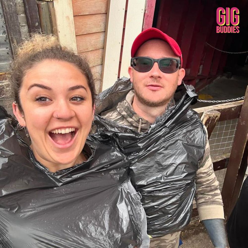 Jess and Tom at Thorpe Park.