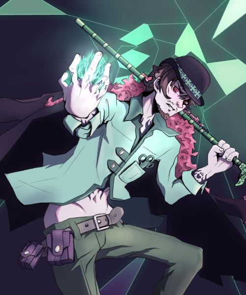 OC art inspired by Trafalgar Law from One Piece.