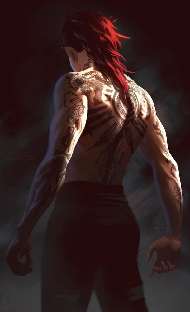 fanart of vi from arcane