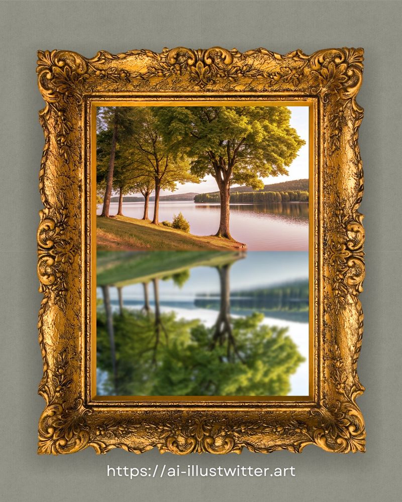 Reflection Filter Using AI Illustwitter