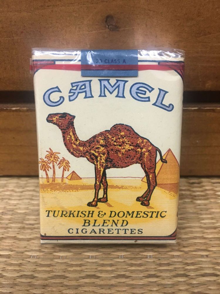 1990 Camel cigarette package, soft package, NO FILTER!
