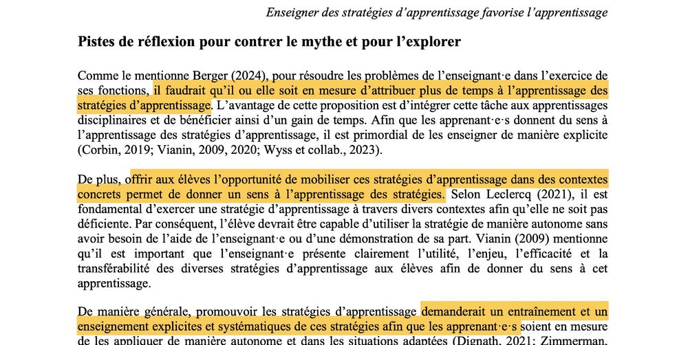 Extrait de "Mythologie Pédagogique" - Berger & Al