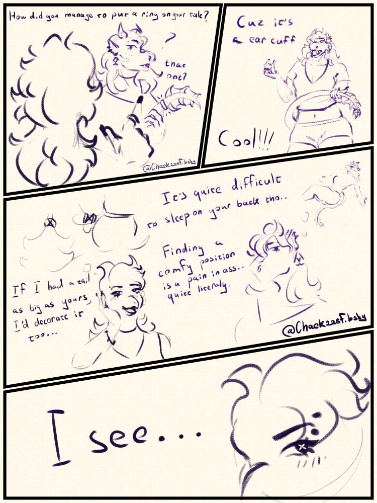 Blue bird character inspired by Twitter's old mascot Rio style with X eyes original character OC and tall teal pink lizard fish creature aquatic animal hybrid original species. Two page comic strip story about sleeping problems and friendship. The lizard fish complains about uncomfortable sleep due to large tail with fin gills, the blue bird moves their beds close together so the tail can hang down between them, solving the problem and allowing them to sleep together nearby. Cute heartwarming comic about solving a friend's problem with a simple clever idea. Original character design art, creature design, fantasy species, furry art, indie artist, webcomic artist. Follow for more art of my original characters and their adventures. Blue bird and lizard fish duo, unlikely friends, wholesome content, cute comic strips, character interaction, sleeping buddies, sharing beds, creative solutions. Art blog, artist, original content creator, digital art, illustrations, character sheets, concept art. Looking for other artists and creators to connect with. Support indie artists, share and like if you enjoy my original characters and their stories. More comics to come featuring these two and other original species. Art updates, sketch dumps, work in progress posts. Follow for consistent content and character development. I post my original art and comics regularly. Engage with me about your own OCs and characters, let's build a creative community. I love to talk about character design and worldbuilding. My messages are open for questions about my art process or characters. Thanks for checking out my work, your support means a lot to a small creator.