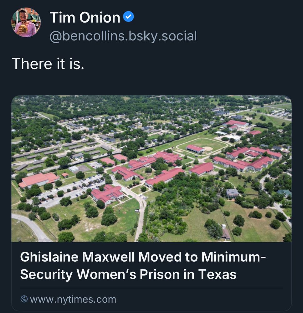 Photograph of country club prison. Ghislaine Maxwell Moved to Minimum-Security Women's Prison in Texas
