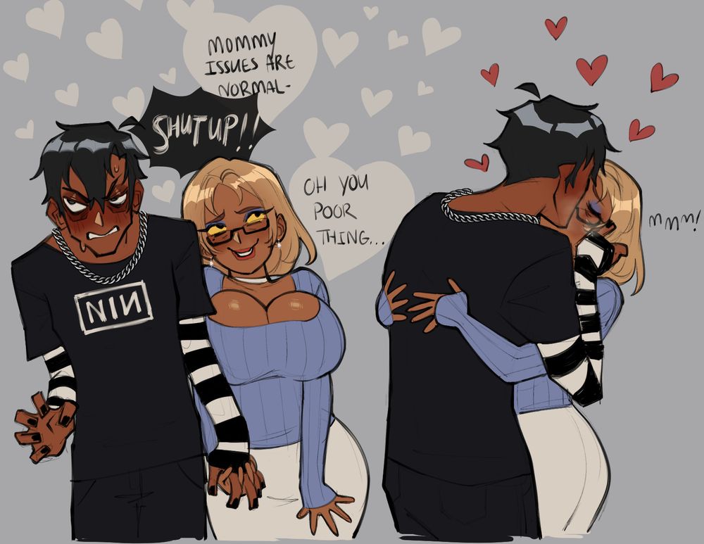 Milf Trona making out with Edna