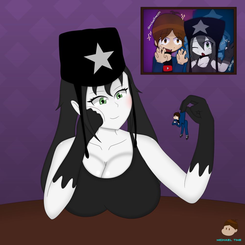 So, guys, I'm back after a week-long vacation, and now I'm going to keep working! I also made a giantess art piece for my friend Himaru.

Whether you know it or not, I know she's still 17, but I'll say right away, so there's no misunderstanding, I'm not romantically involved with her and I'm not interested in minors! I don't like kids anyway, as they weren't very nice to me in the past, and they're way too young for that! This is just art for friends! I suggested it to her, she accepted, so I did it, just for fun!

Okay, about the news. I'll be working on a stream that I'll be streaming on the weekends, where I'll chat, play games, draw of something, or watch videos (no promises). Once I finish the work for the stream, I will continue working on my "my favorite giantesses" (mfgts), where, let me remind you again, on weekdays I will work and draw, and on weekends I will rest and stream in the evenings!