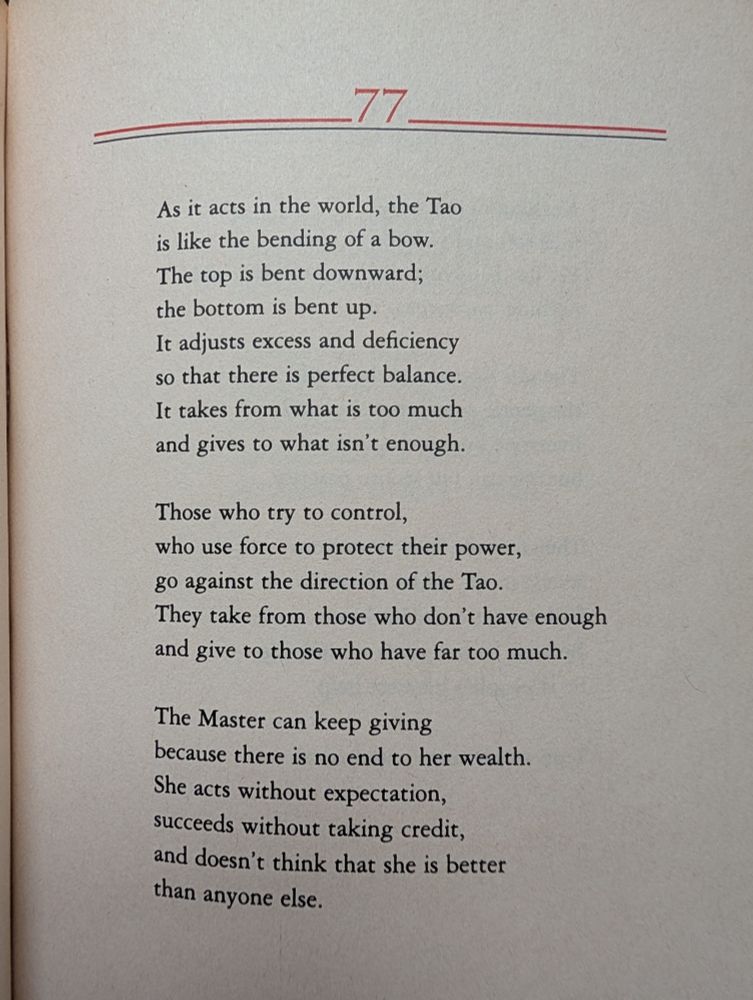 tao te ching, Stephen Mitchell translation