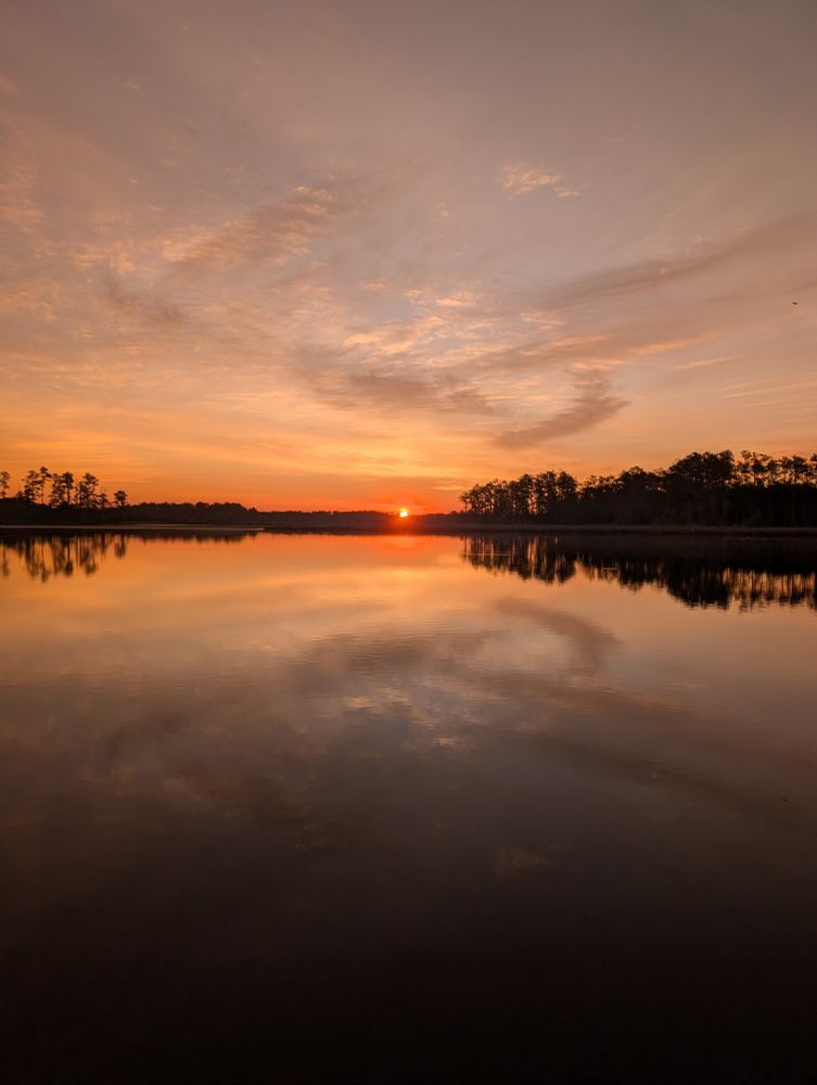Sunrise across the river