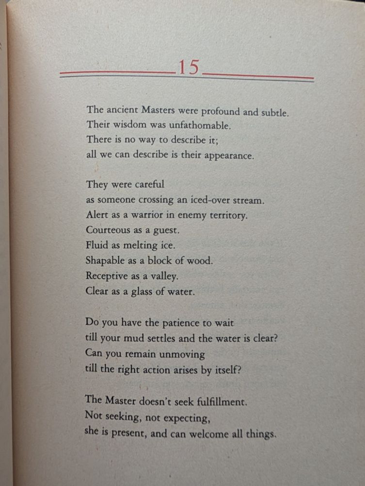 tao te ching, Stephen Mitchell translation