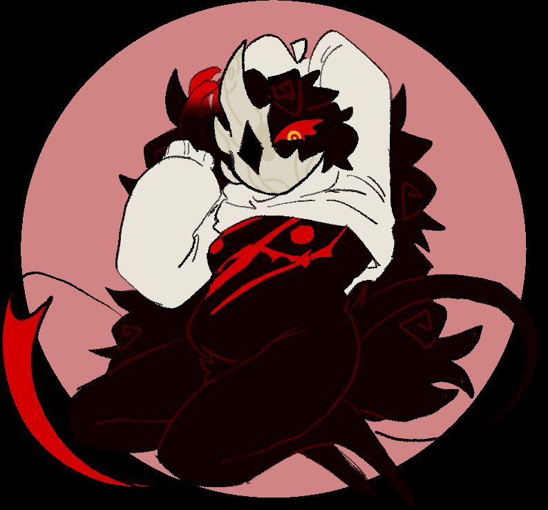 NSFW: folly from regretevator with her sweater lifted up showing her chest with her cleave scars and top surgery scars