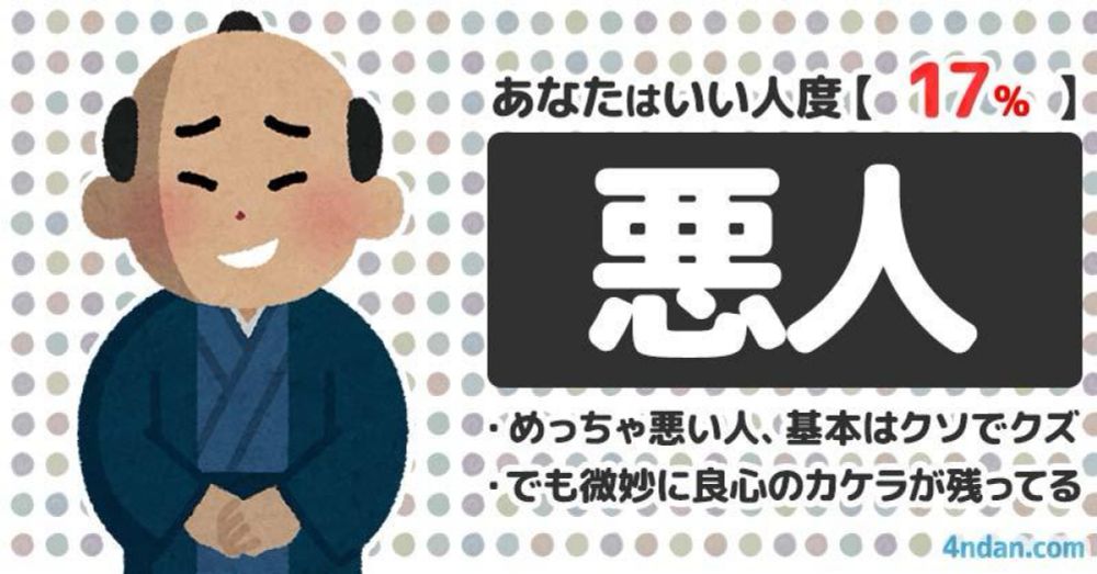 あなたのいい人度！！