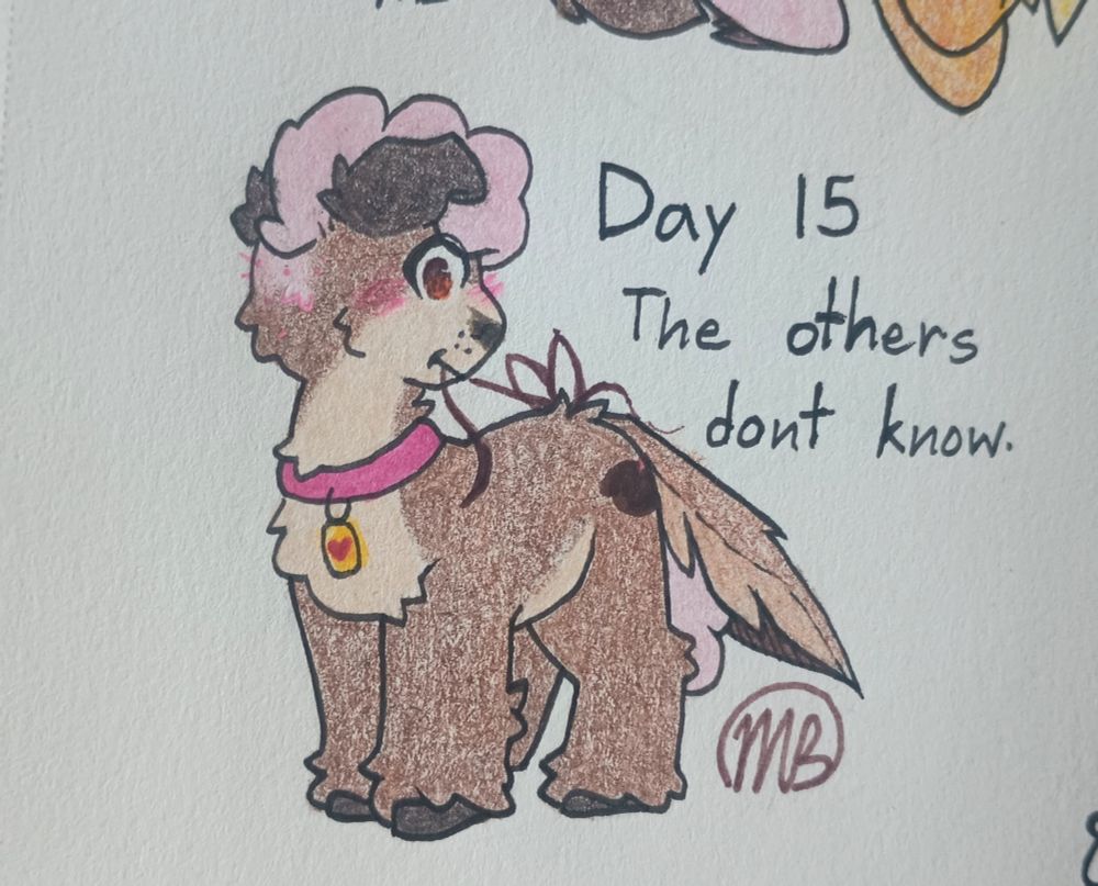 Pupa embarrassed that one of her friends saw her dressing up
She's probably going to a con or something 