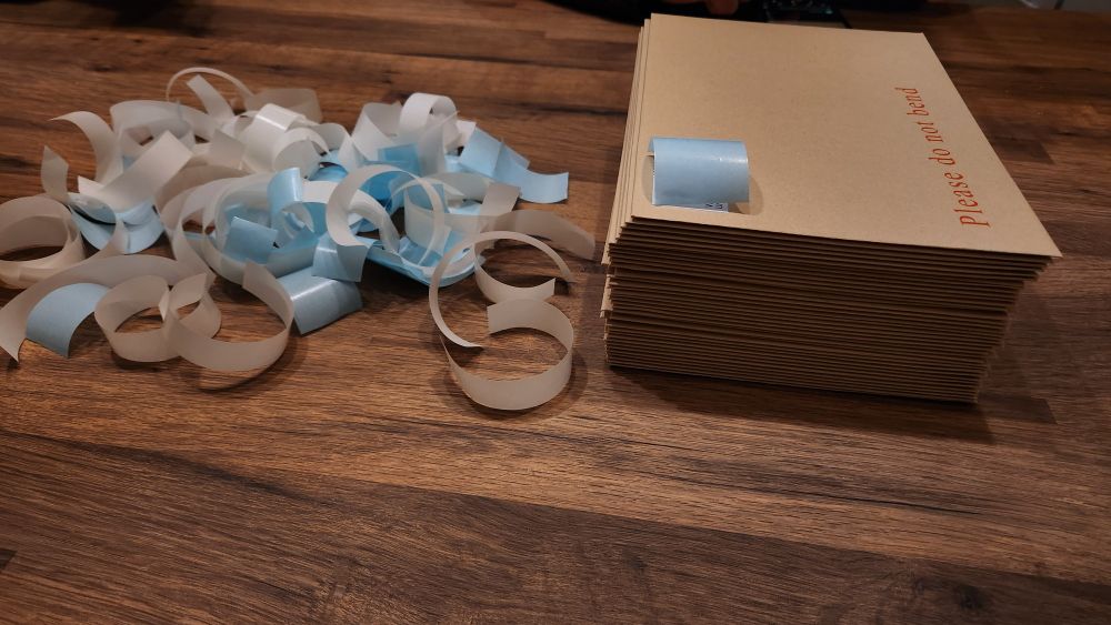 A stack of envelopes ready to send