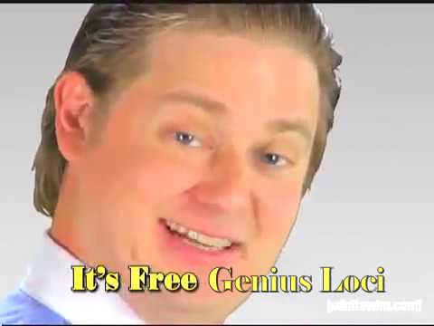 An edit of the "It's Free Real Estate" meme made to say "It's Free Genius Loci"