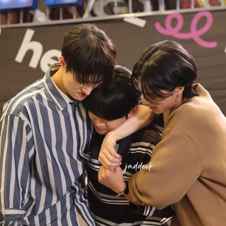 Mingi and Wooyoung squishing a round, cutieful Jongho between them (revenge is likely imminent) 