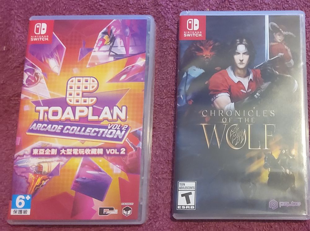 Very happy with this Toaplan collection. Excellent group of games and they run pretty great, with all the bells and whistles: save states, rewind, dip switches, etc. It's a fantastic collection.
Chronicles of the Wolf feels more like Rhondo of Blood, but with more of the QoL stuff that came with Symphony of the Night. 
Haven't played enough to really judge it though. Realistically, I'm not expecting it to be on the level of either of those games though. 