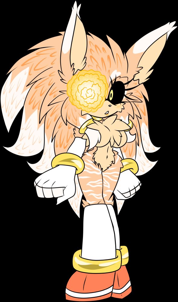 Aesthetic, she is a Bunny with a rose stuck on her eyes
and live on Dreamcore Universe same dimension as Fluffyhog, but in a different universe!,