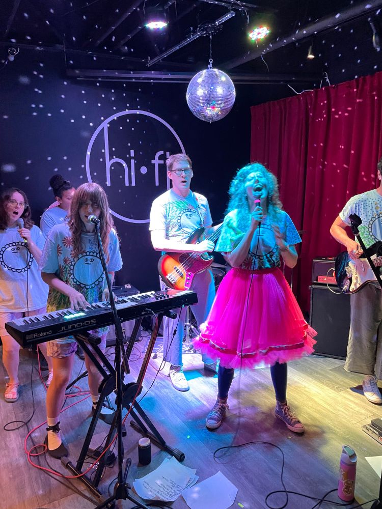 The band Ramona and the Sometimes performs at HiFi near Valley Junction, West Des Moines, Iowa