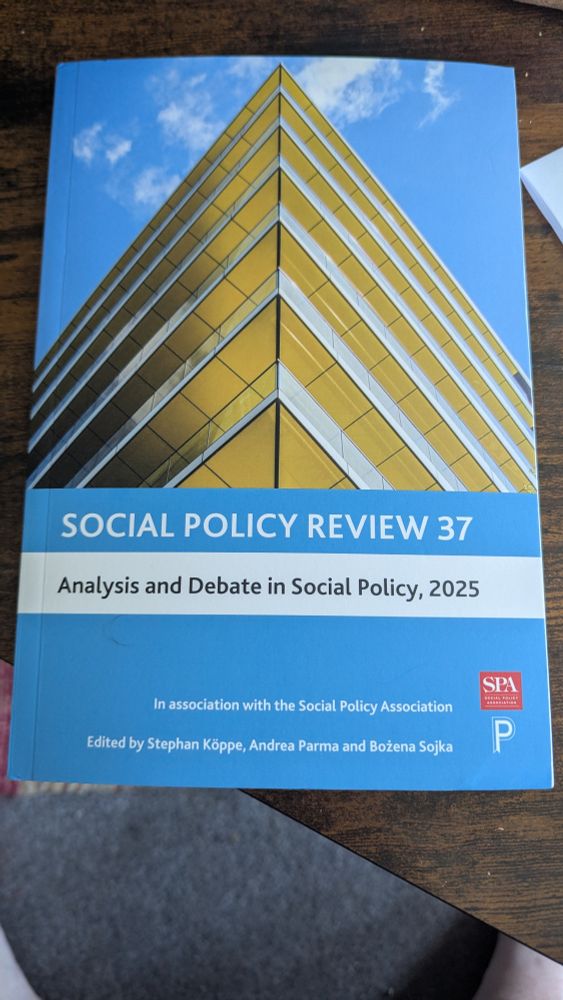 Book cover of Social Policy Review 37.