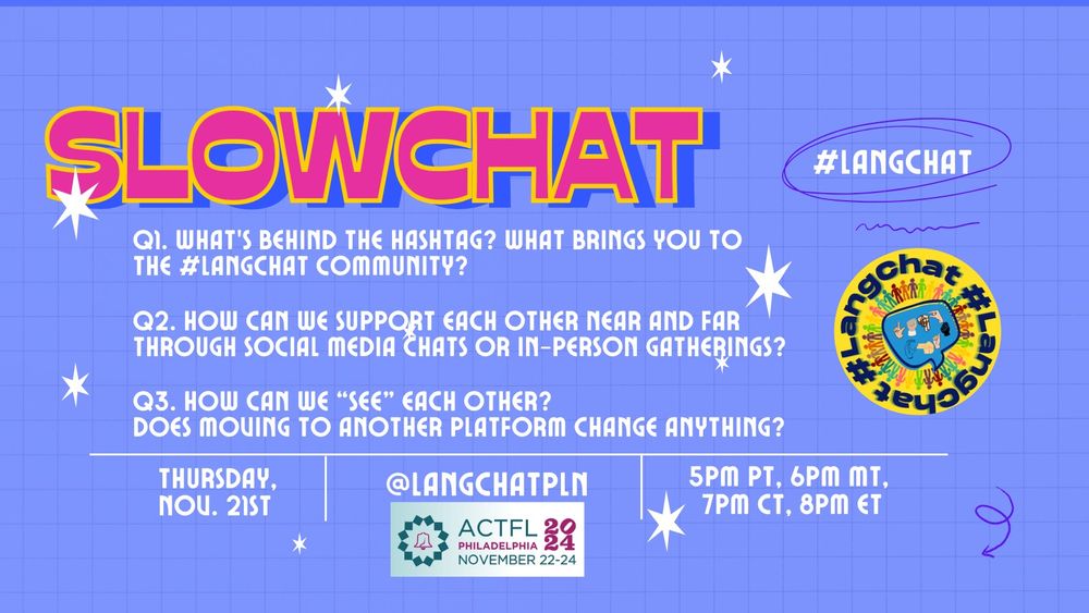 Member of @langchatPLN. Determining where to connect. Our new account here: @langchatPLN.bsky.social