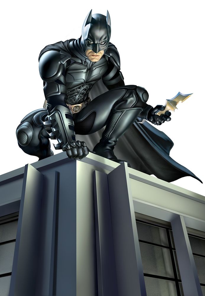 Batman perching
