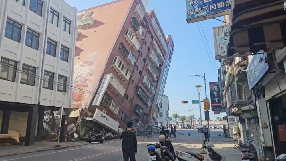 77 people trapped and 700 injured across Taiwan after powerful earthquake