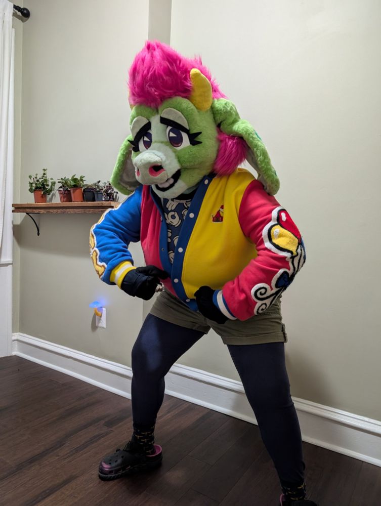 A dumb mockturtle in a clown jacket