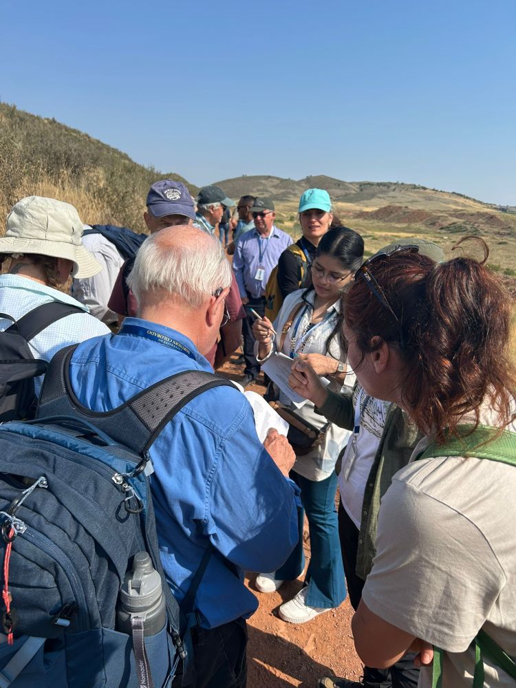 Photos sent by participant of different Colorado's landscapes and participants of the fieldtrip 