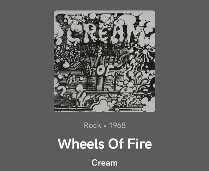 Wheels of Fire by Cream