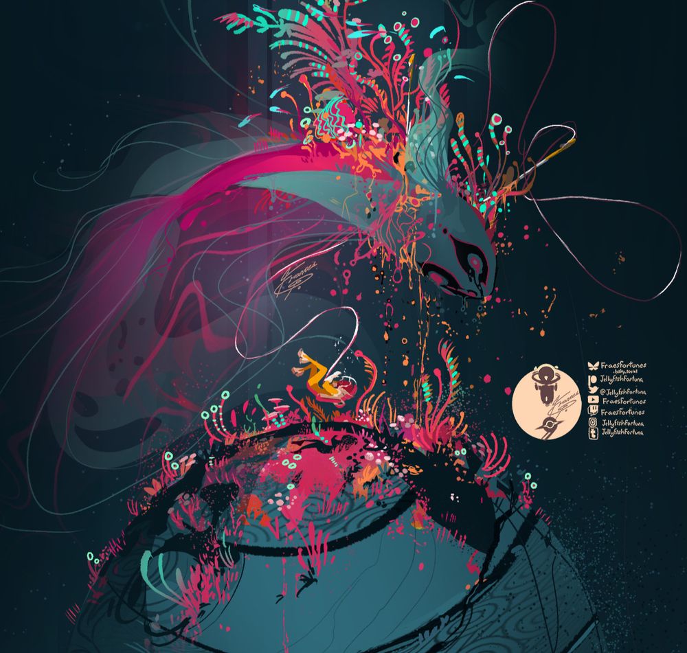 The same art as the previous image. Zoomed in for detail.