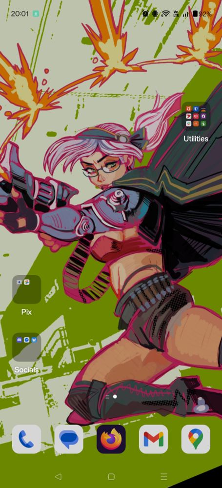 A screenshot of Junie's home screen wallpaper of Minty as the deadeye class in Black Desert Online.