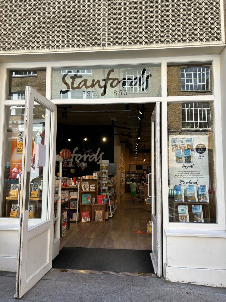 The entrance to the bookshop. 