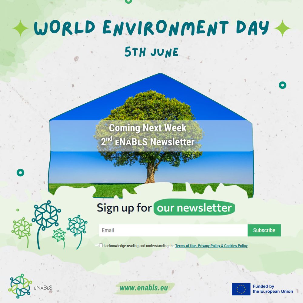 World Environment Day - 5th June. Banner indicating that eNaBlS' 2nd newsletter will be released next week.