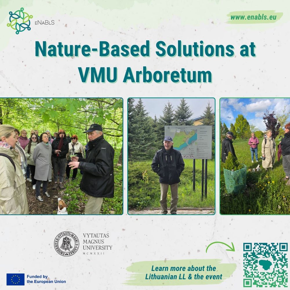 Nature-Based Solutions at VMU Arboretum. Learn more about the Lithuanian LL and the event on our website.