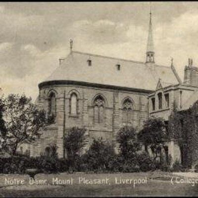 A historic photo of the John Foster Building of LJMU. It shows a chapel, which is now used as a lecture theatre.