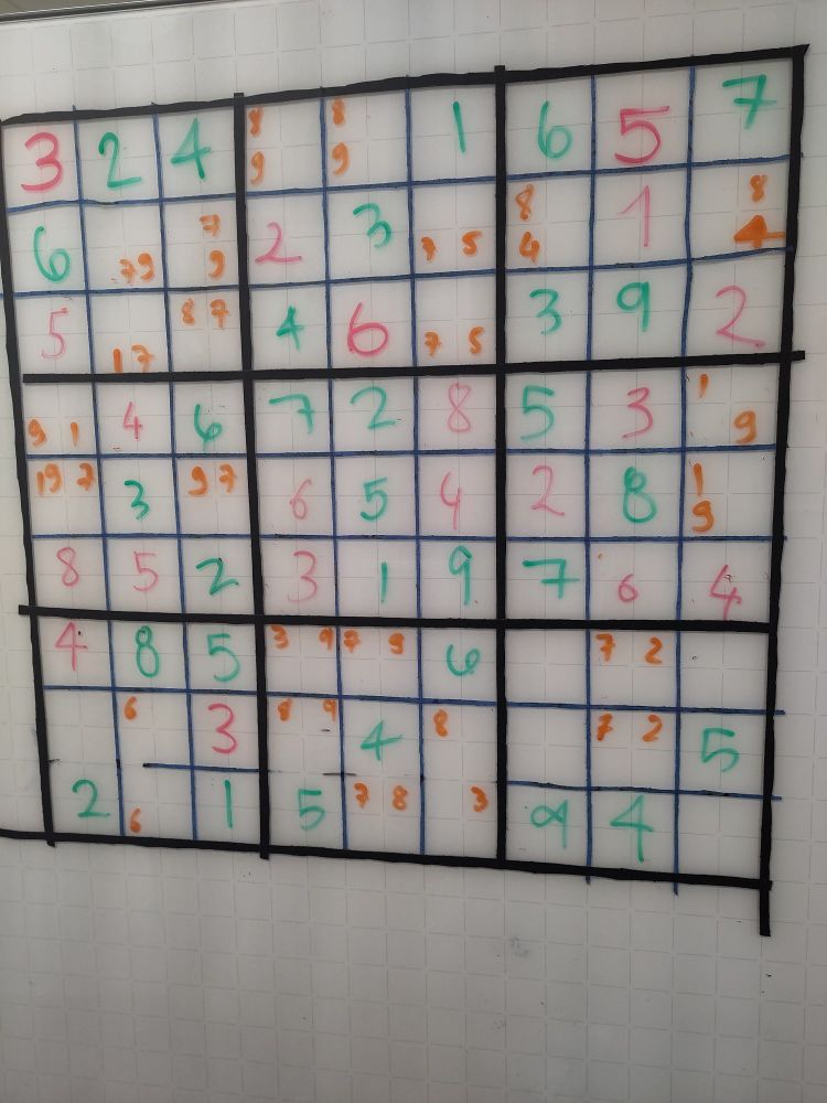 partially solved puzzle