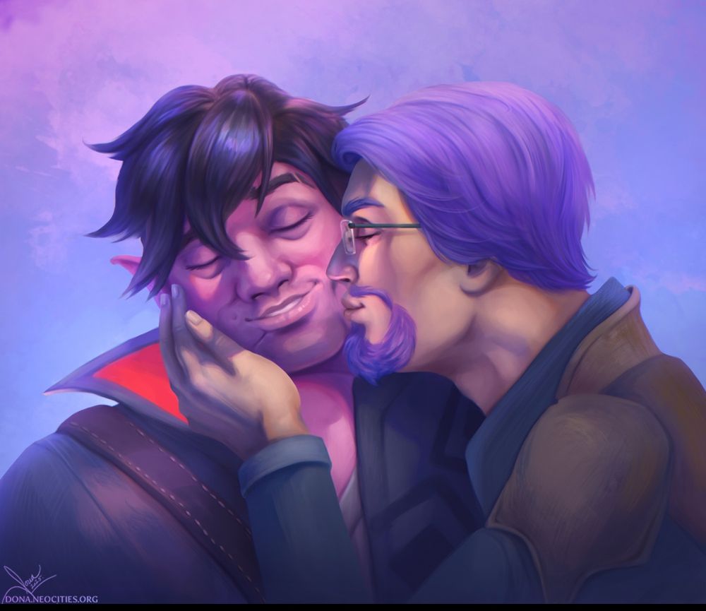 Hodari Pavel and Djamin Ametheste from the video game, Palia