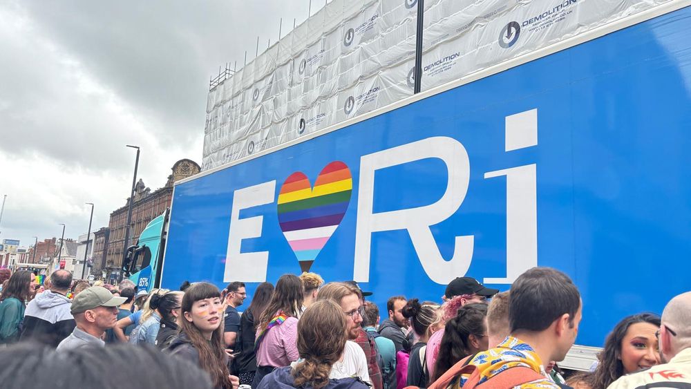 A pride Evri van.