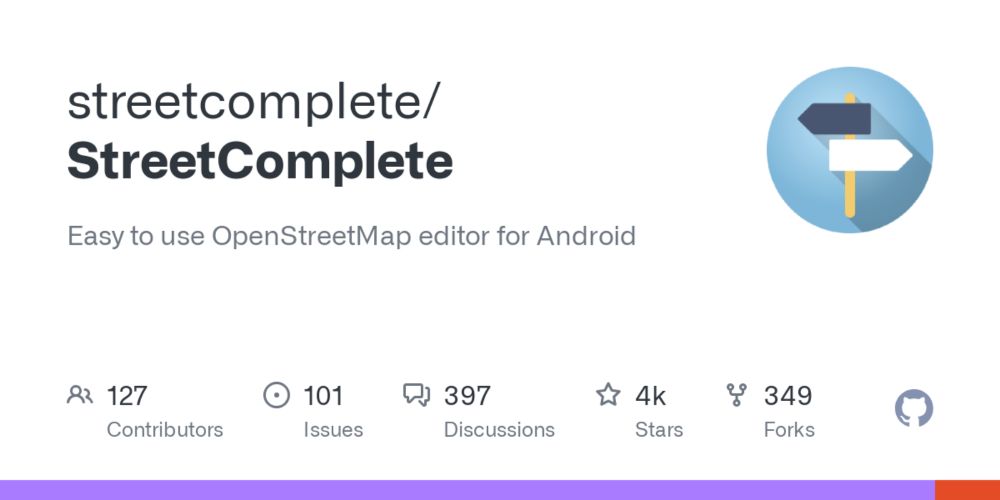 GitHub - streetcomplete/StreetComplete: Easy to use OpenStreetMap editor for Android