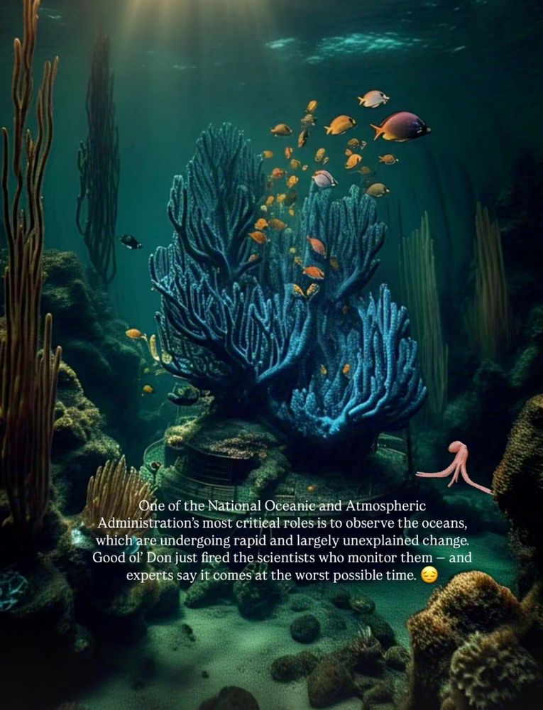 A post complaining about Donald Trump firing scientists in charge of keeping oceans clean