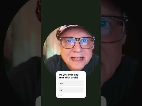 Do you pay rent with cash?