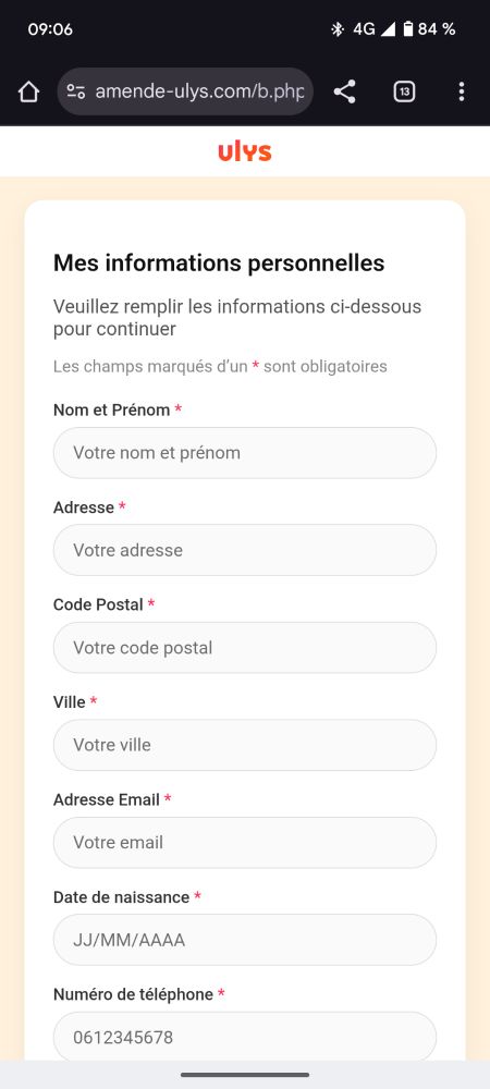Évidemment les mentions légales en bas du site ne renvoient vers rien