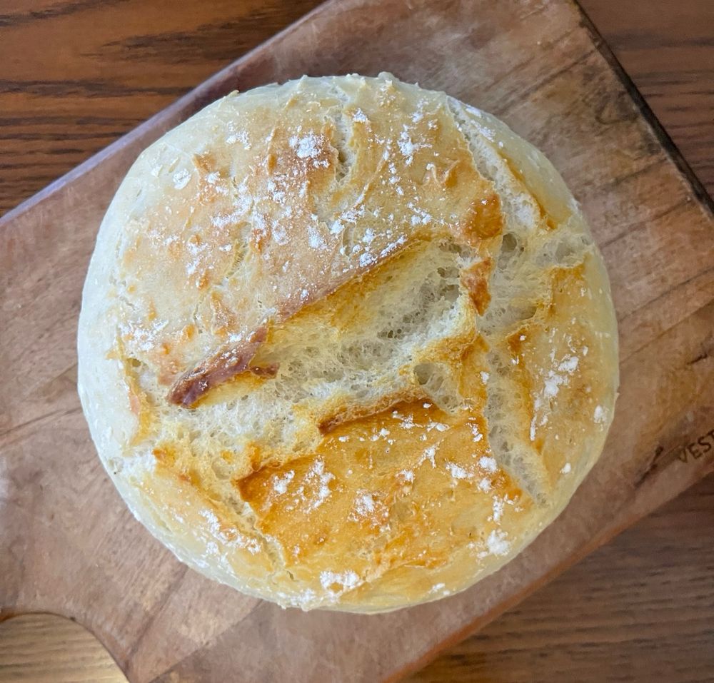 Italian ciabatta freshly out of the oven! 
