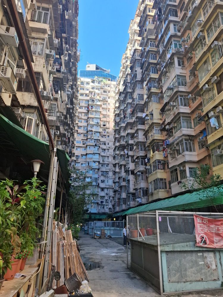 The monster building in Honk kong. It's famous from movies and a famous photo point. 